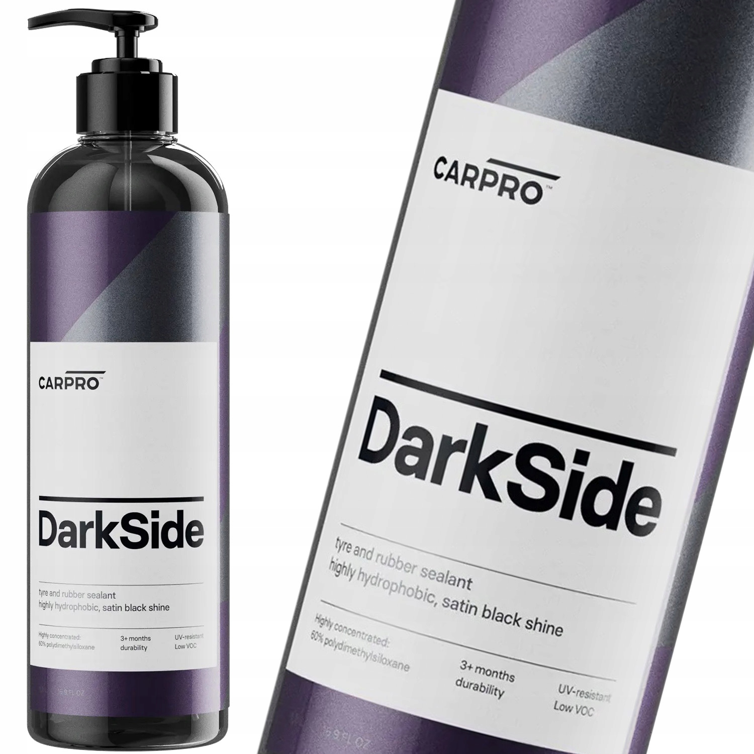 CarPro DarkSide 500ml – Trwały dressing do opon i gumy satynowe wykończenie