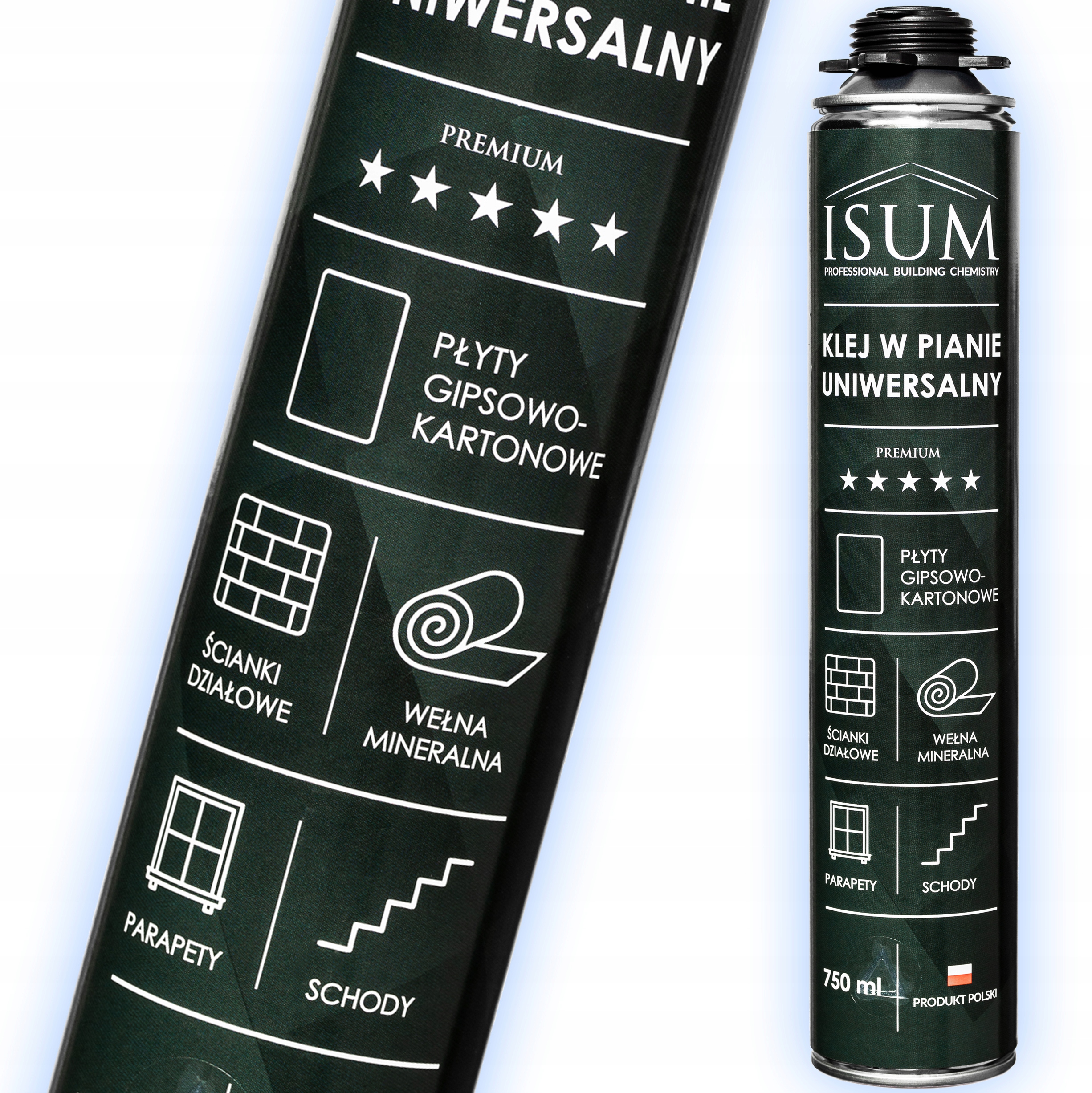 ISUM Pianoklej Klej w pianie uniwersalny Poliuretanowy 750ml Jakość Premium