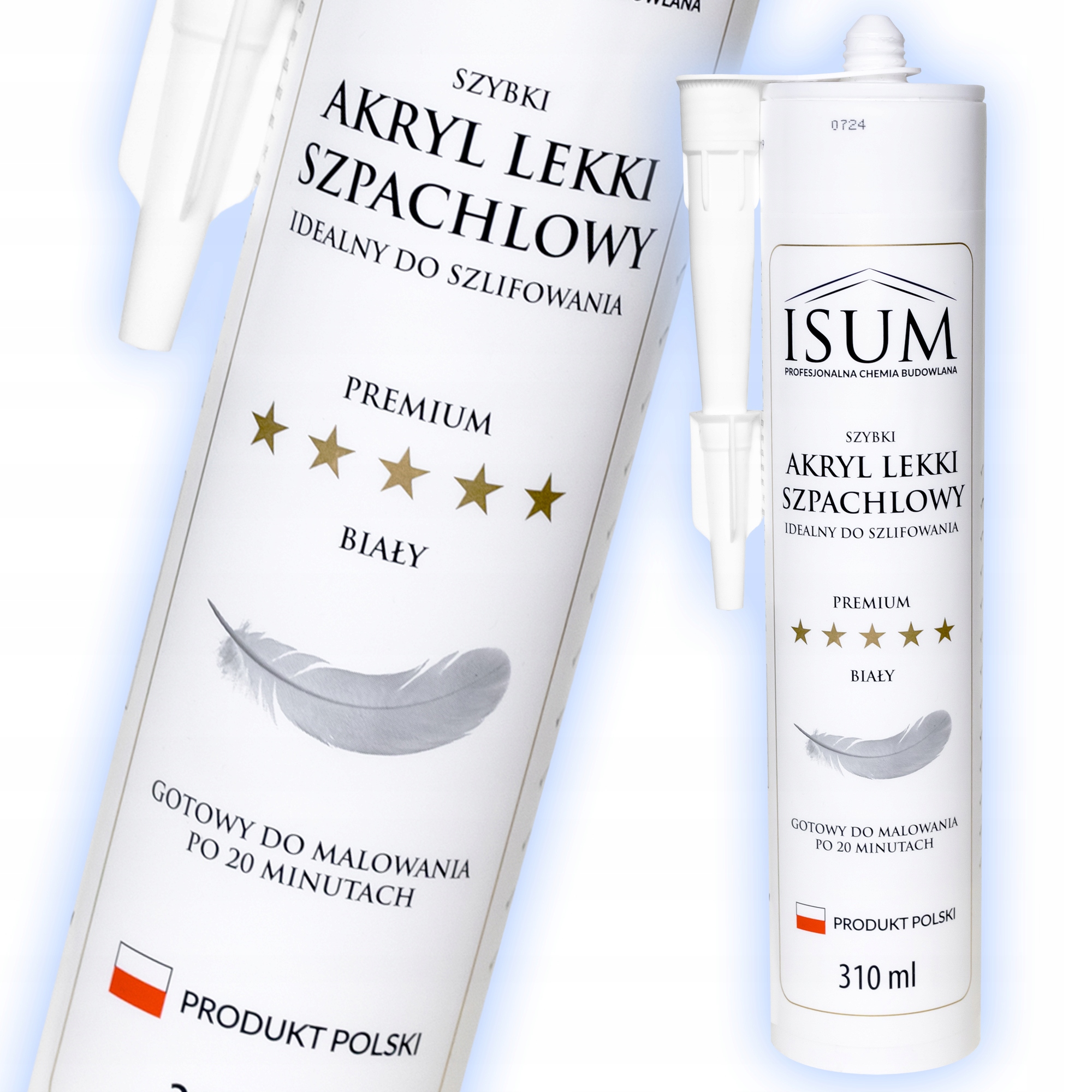 ISUM AKRYL Lekki Szpachlowy malowalny 310ml