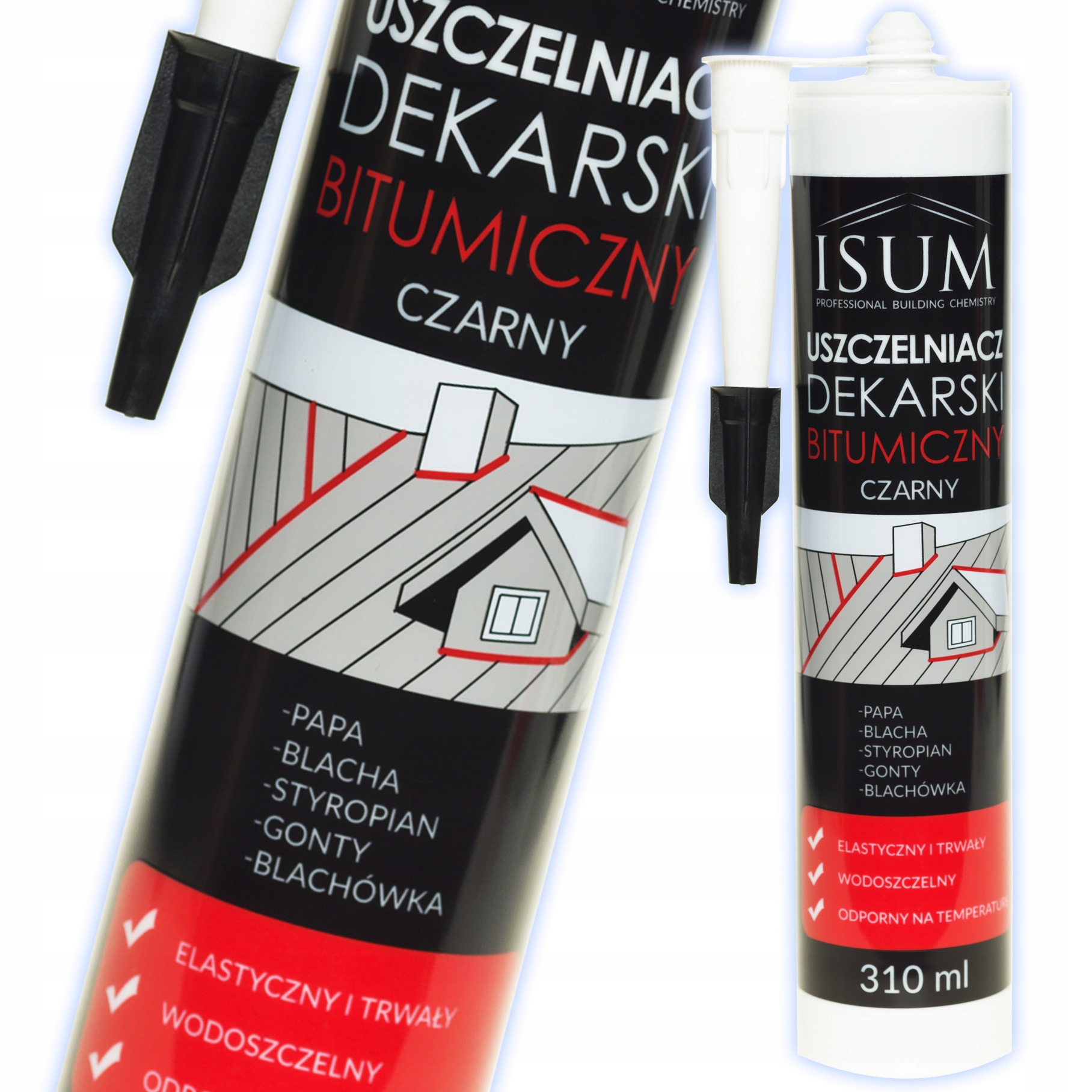 ISUM USZCZELNIACZ DEKARSKI bitumiczny 310 ml CZARNY