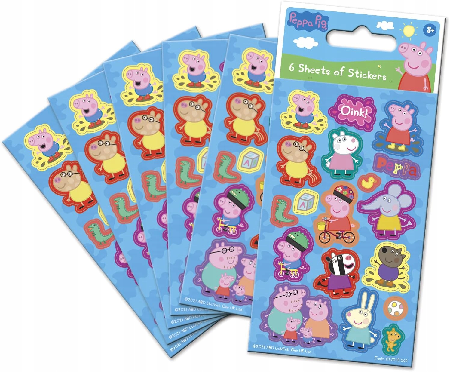 Zestaw naklejek Świnka Peppa – Zestaw na Przyjęcie (6 Arkuszy) 108szt