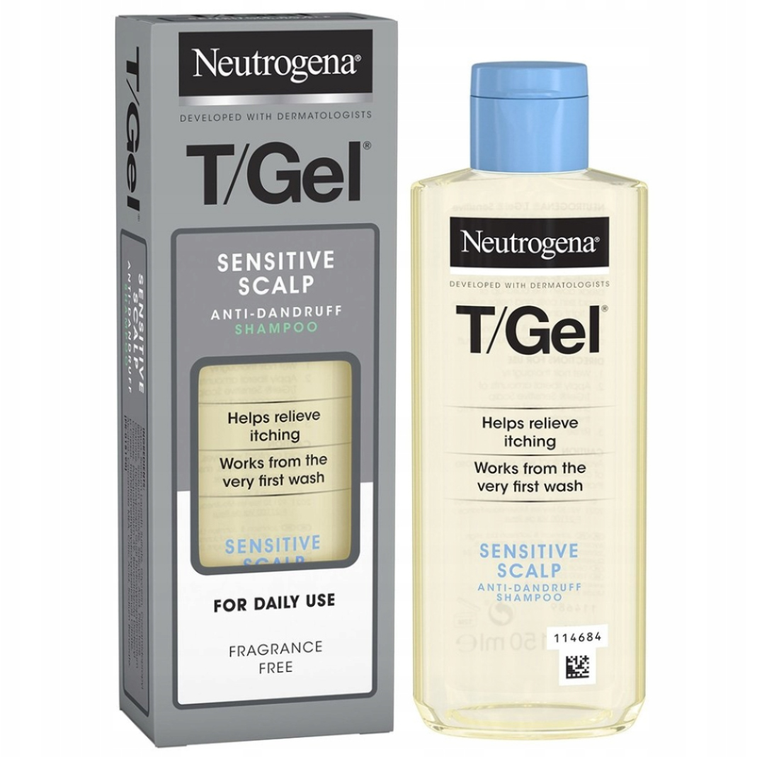 Neutrogena T/GEL Sensitive Szampon przeciwłupieżowy Skóra Wrażliwa 150 ml