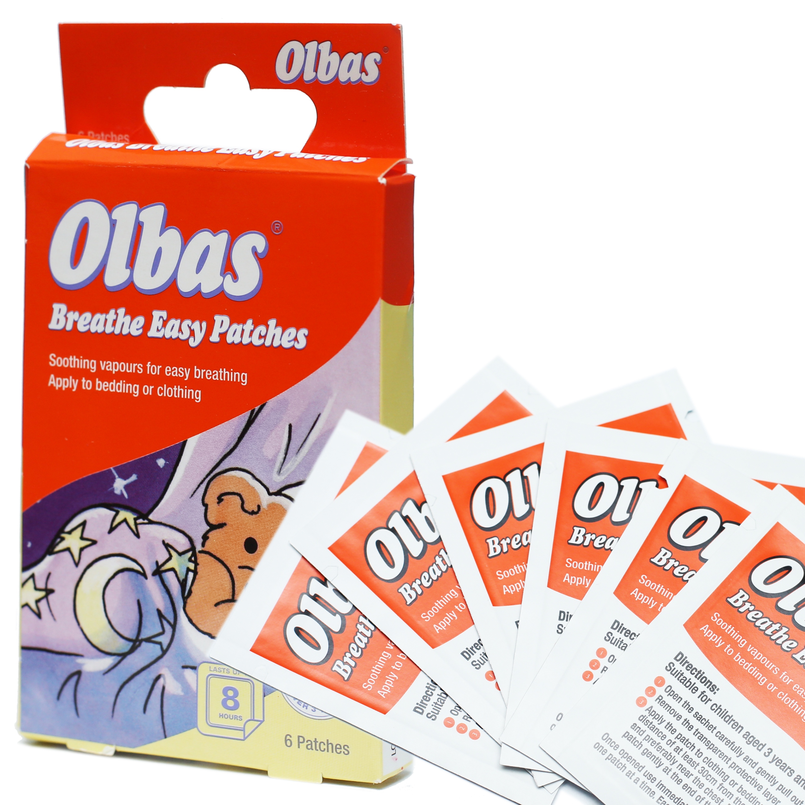 OLBAS Plastry Aromatyczne Dla Dzieci na katar Lepsze Oddychanie 6 sztuk