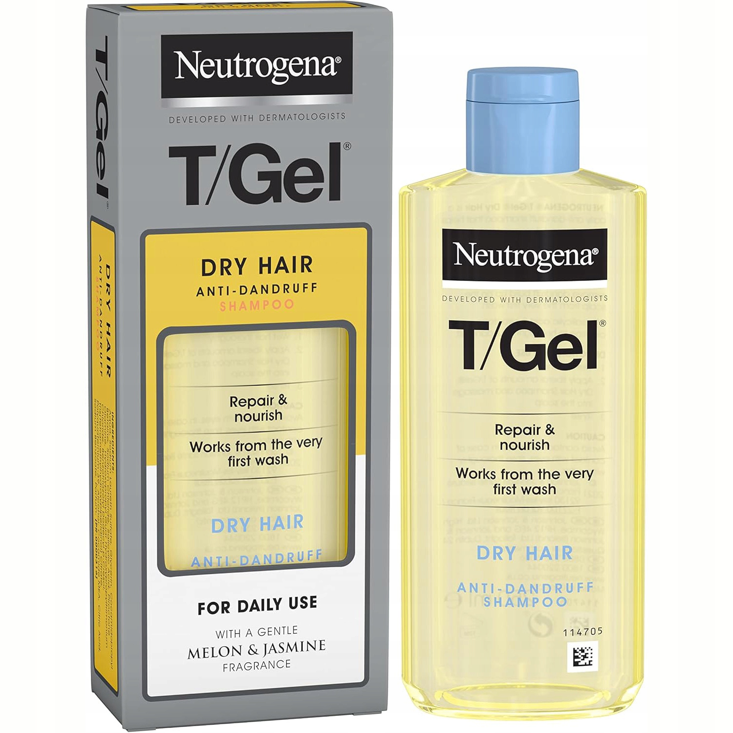 Neutrogena T/Gel Dry Hair Szampon Przeciwłupieżowy Suche Włosy 250ml