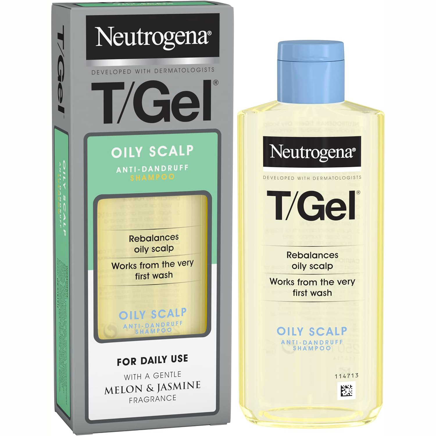 Neutrogena T/Gel Oily Scalp Szampon Przeciwłupieżowy Tłuste włosy 250ml
