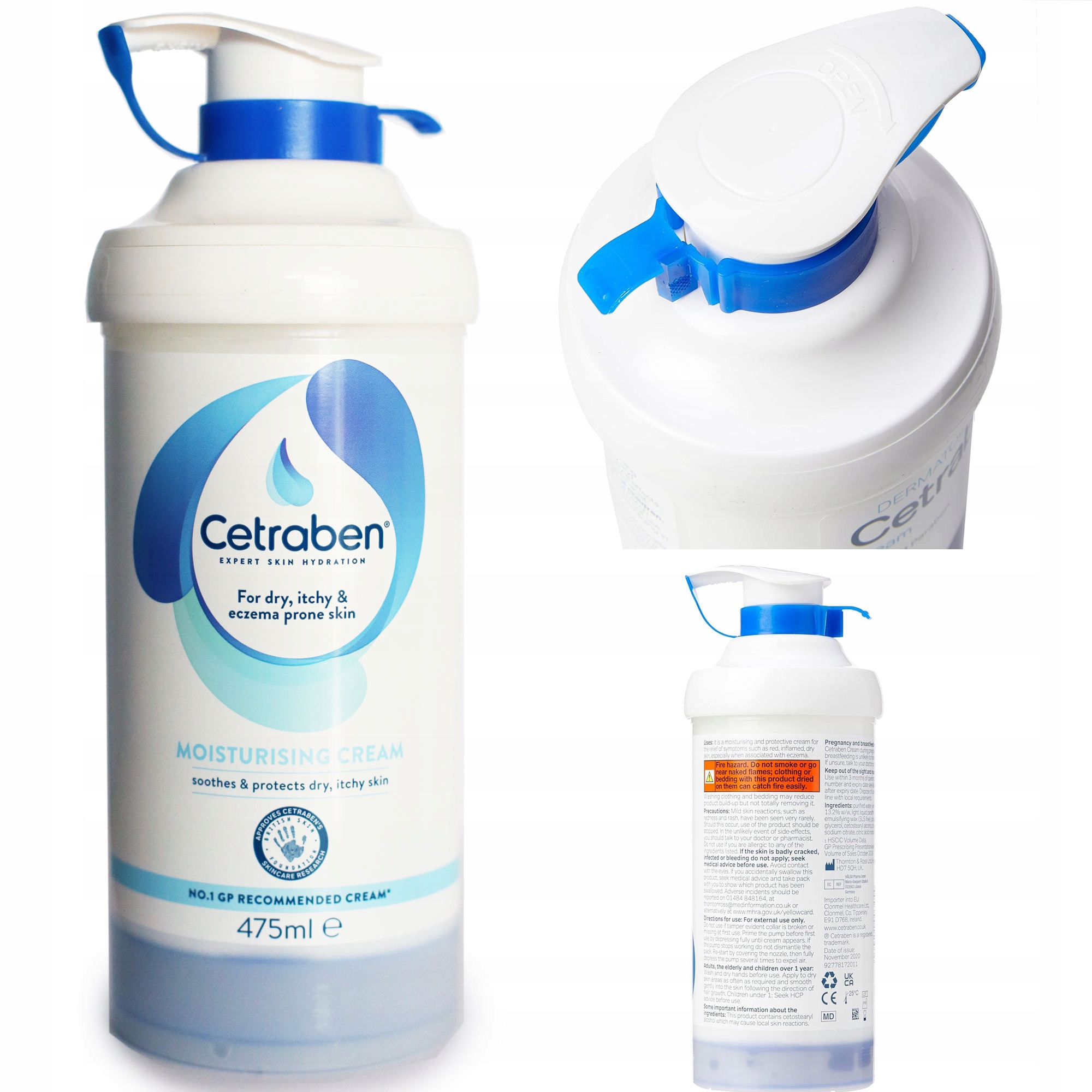 CETRABEN CREAM krem sucha skóra, łuszczyca, egzema 475ml